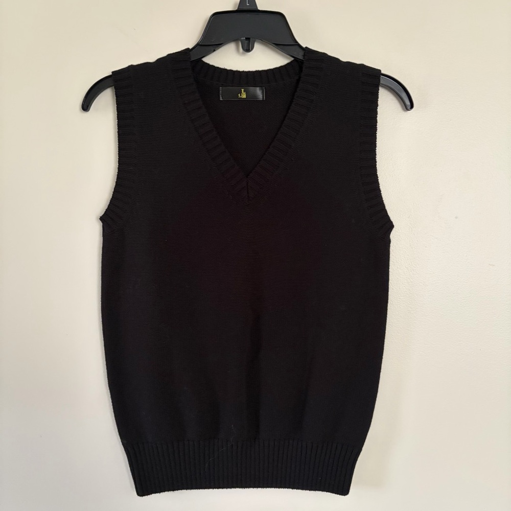 Black sweater vest